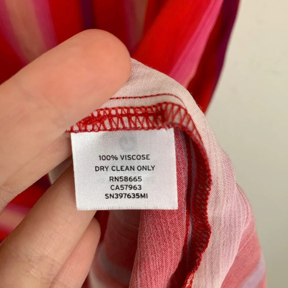 Something Navy red striped dress M New With Tags - Picture 5 of 7